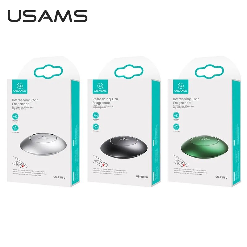 USAMS ZB180 Car Dashboard Fragrance Diffuser Portable Refreshing Pperfume Aair Freshener Aromatherapy