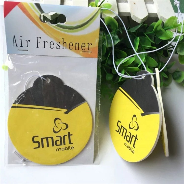 Cartoon Cute Car Shape Good Smell All Scents Custom Air Freshener Paper For Car