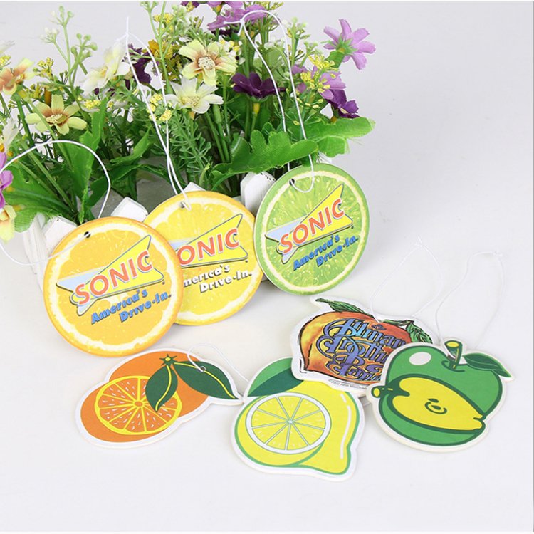 Cartoon Cute Car Shape Good Smell All Scents Custom Air Freshener Paper For Car