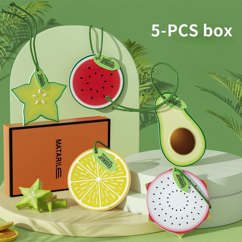 Creative Trend Fruit Aromatherapy Car Perfume Pendant Strong Scent Luxury Air Freshener Customized Logo Car Car Freshener