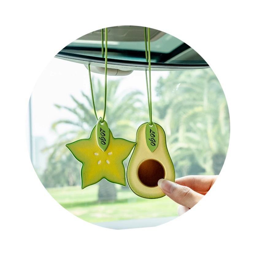 Creative Trend Fruit Aromatherapy Car Perfume Pendant Strong Scent Luxury Air Freshener Customized Logo Car Car Freshener