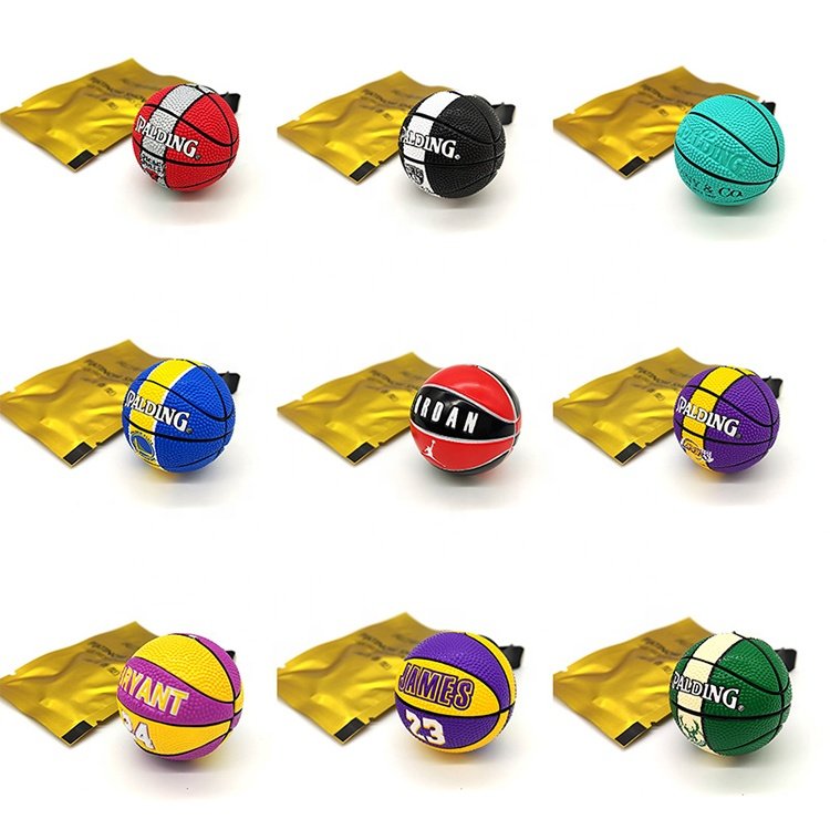 Auto Accessoires Personalized Rubber Lakers Mixed Batch Souvenirs 3D Ball Plastic NBA Basketball Car Air Freshener