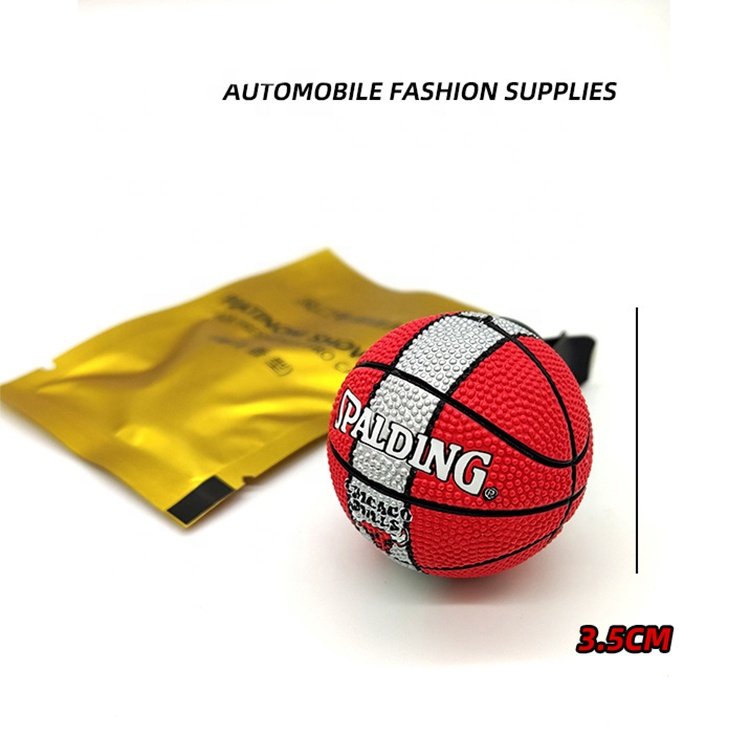 Auto Accessoires Personalized Rubber Lakers Mixed Batch Souvenirs 3D Ball Plastic NBA Basketball Car Air Freshener