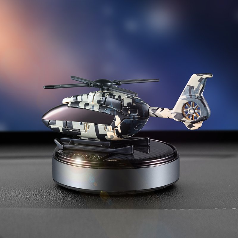 Solar Perfume For Car Dashboard helicopter fragrance for cars car bottle diffuser 2024 BUSHINECO