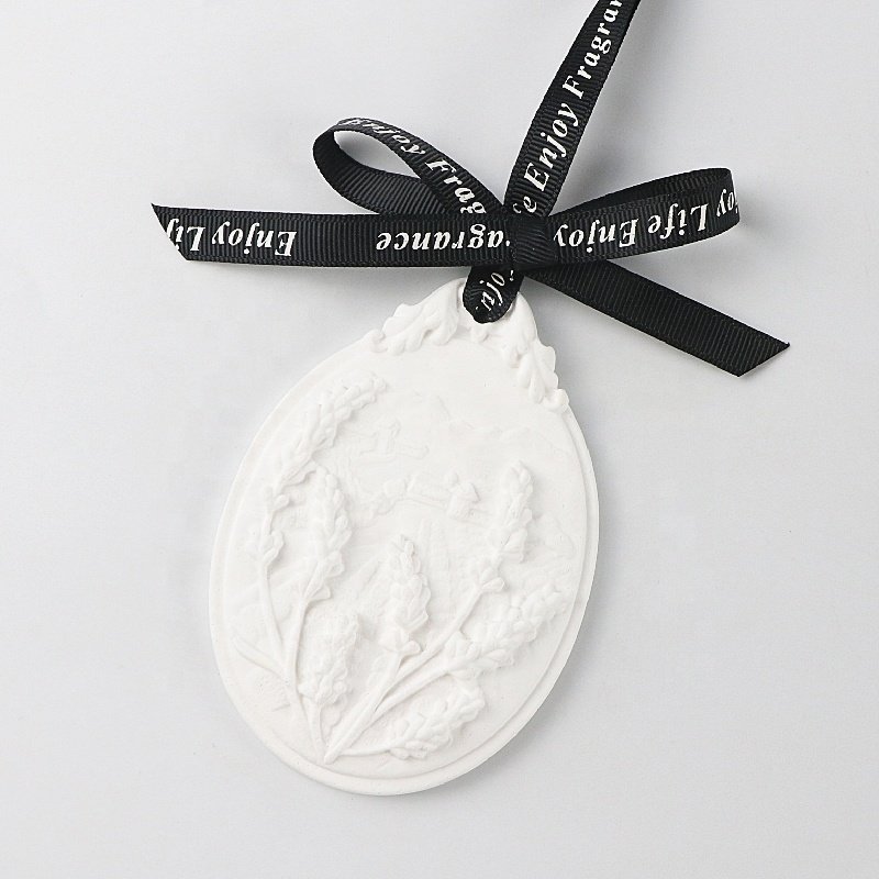 Stocked Hanging Home Car Wardrobe Air Freshener Scented Ceramic Aroma Plaster Flower Porcelain Fragrance Essential Oil Diffuser