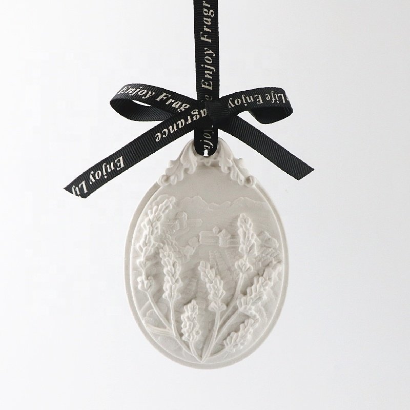 Stocked Hanging Home Car Wardrobe Air Freshener Scented Ceramic Aroma Plaster Flower Porcelain Fragrance Essential Oil Diffuser