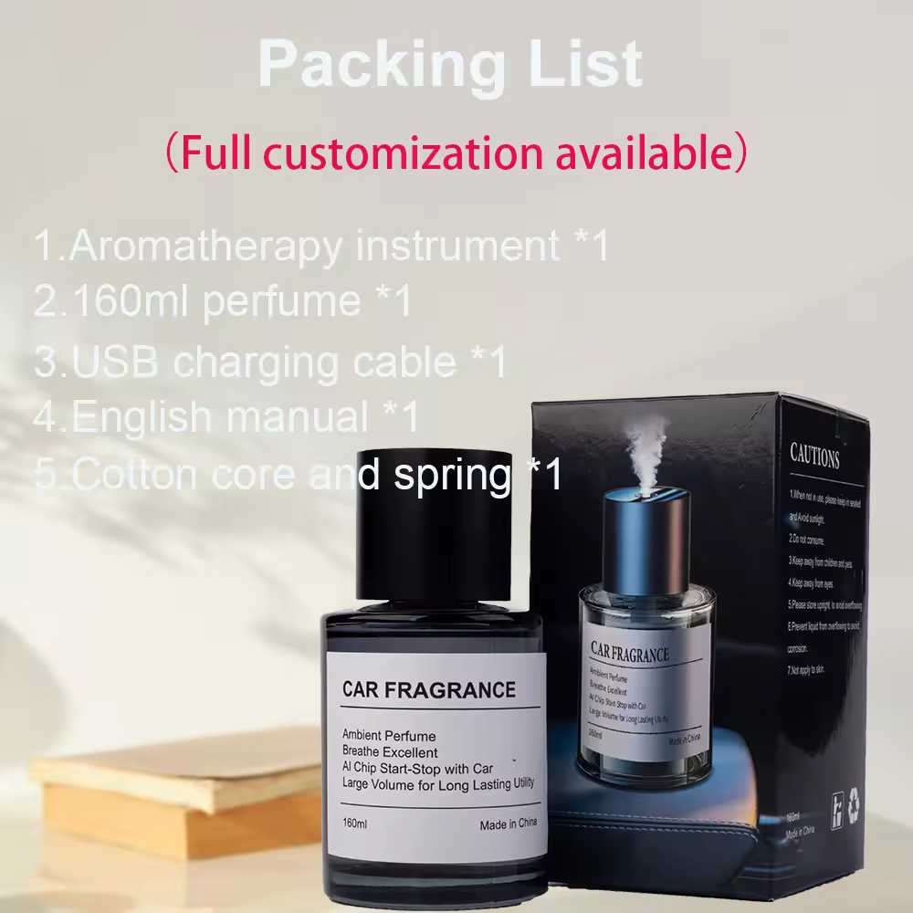 Intelligent Car Fragrance Machine with Large Capacity Portable Air Freshener and Humidifier Easy Installation for Car