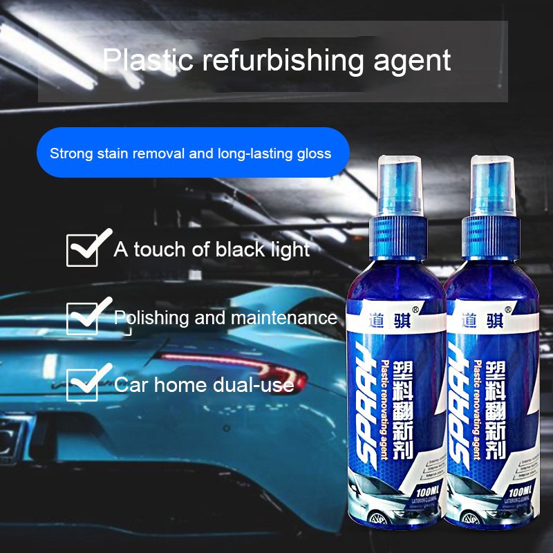 Auto Plastic Restorer Back To Black Gloss 100ml Car Cleaning Autos Polish And Repair Coating Renovator For Cars Detailing