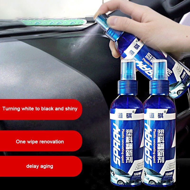 Auto Plastic Restorer Back To Black Gloss 100ml Car Cleaning Autos Polish And Repair Coating Renovator For Cars Detailing