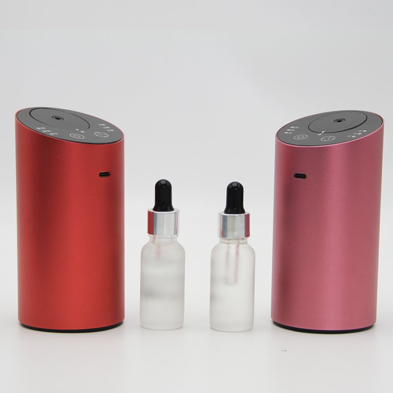 MYVOES White Usb Home Mini Waterless Portable Durable Fragrance Essential Oil Nebulizer Car Aroma Diffuser