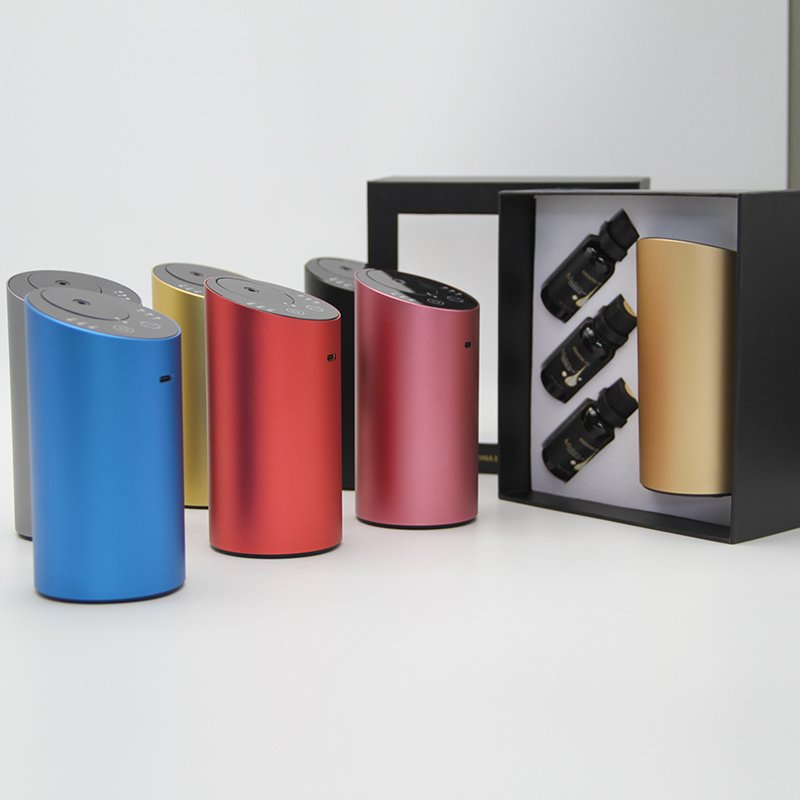 MYVOES White Usb Home Mini Waterless Portable Durable Fragrance Essential Oil Nebulizer Car Aroma Diffuser