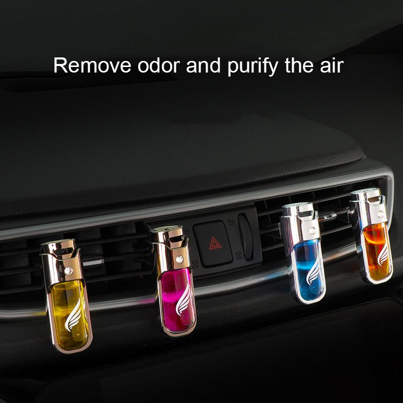 Factory direct sale wholesale creative universal vent liquid empty bottle car air freshener absorb odor perfume