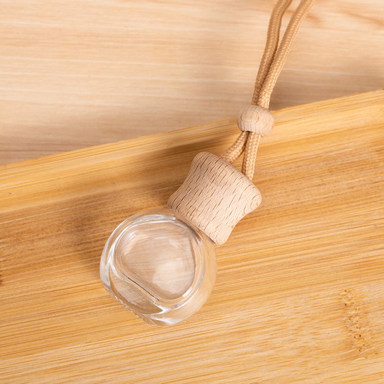 High Waist Car Freshener with Brown Rope Bottle Mounts Air Conditioning Hole Interior Decoration Empty Perfume Bottle