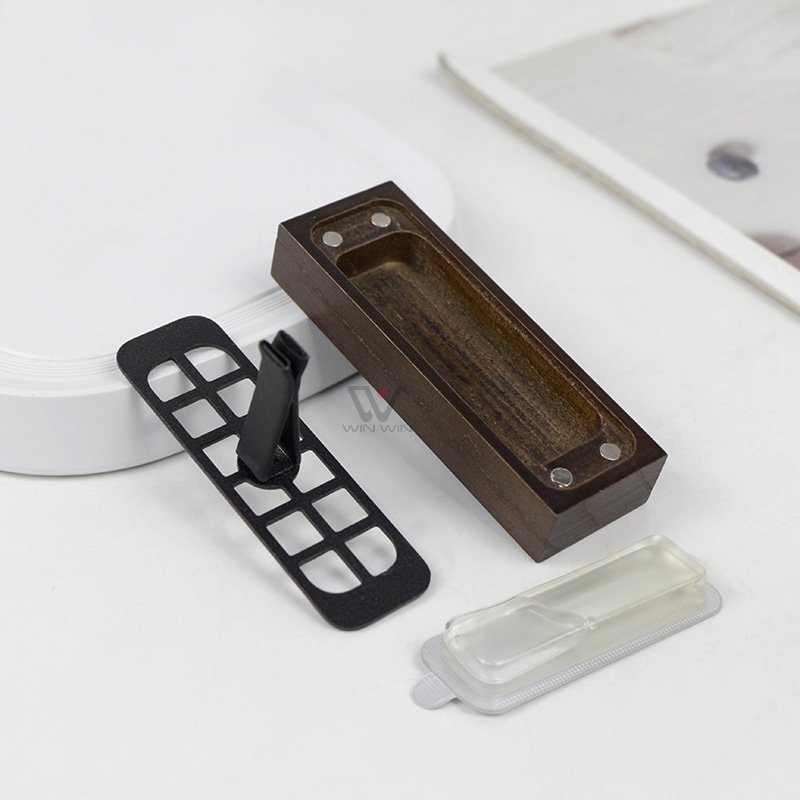 OEM Car Fragrance Perfume Diffuser Vent Exhaust Clip Wooden Car Scent Air Freshener Car Perfume Wood Vent Lid Oil Diffuser