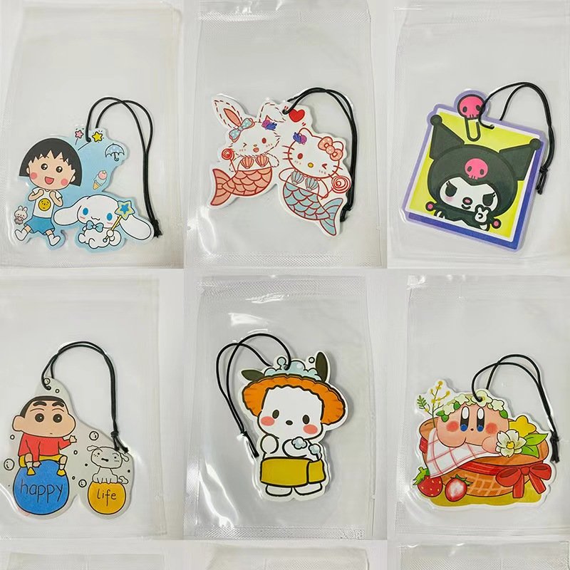 Japanese anime characters with cool style various fragrances last long time vacuum packaging car air freshener