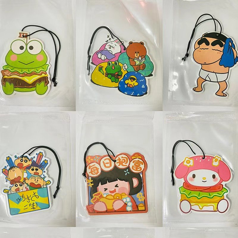 Japanese anime characters with cool style various fragrances last long time vacuum packaging car air freshener