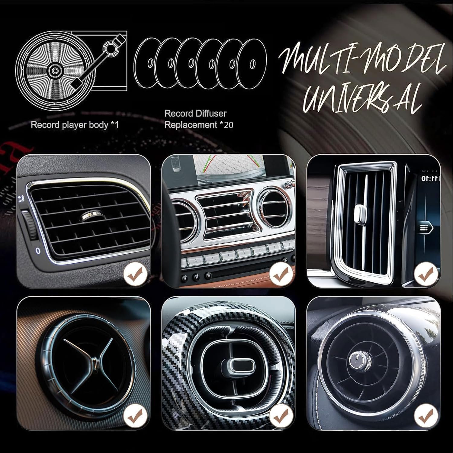 Factory direct Best selling retro cd car vent clip perfume plug car perfume air freshener car perfume