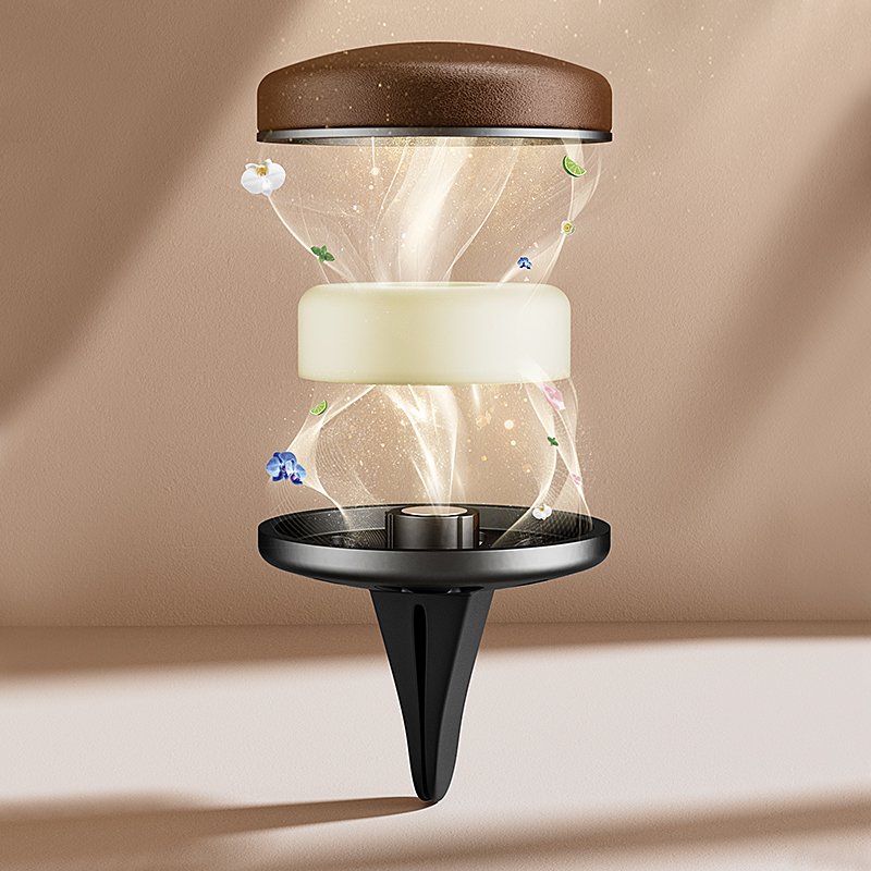 Leather Surface Air Freshener Luxury Car Aroma Vents Car Air Fragrance Hanging Air Freshener
