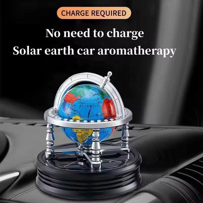 Updated car alloy aromatherapy rotating diffuser uniform fragrance natural essential oil car fragrance sprayer