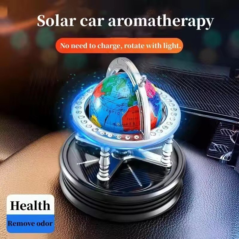 Updated car alloy aromatherapy rotating diffuser uniform fragrance natural essential oil car fragrance sprayer
