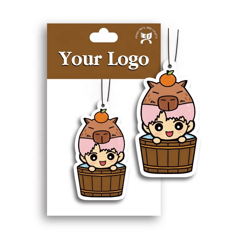 Wholesale Personalised Car Air Fragrance Custom Smell Shape Hanging Paper Car Freshener Custom Car Air Freshener