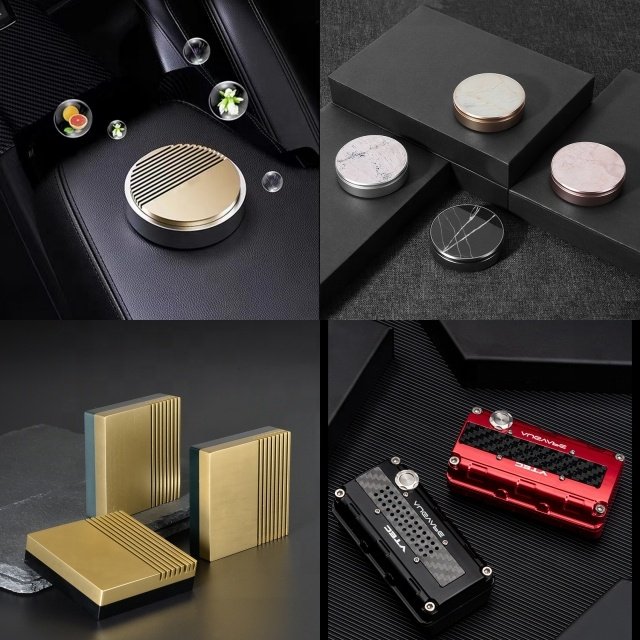 Custom Luxury Car Gel Perfume Diffuser with Ambient Lighting Aromatherapy Air Freshener for Vent Placement