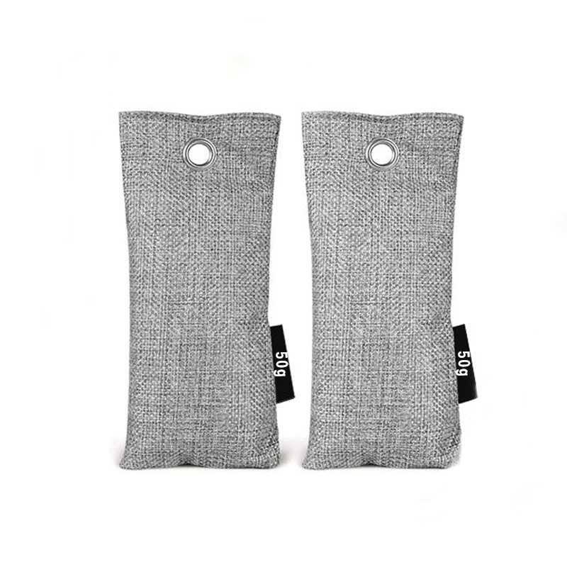 Cheaper Price 75g/50g Natural Breathable Bamboo Charcoal Bag Odor Removal Home Use Air Freshener Purifying Bamboo Charcoal Bags