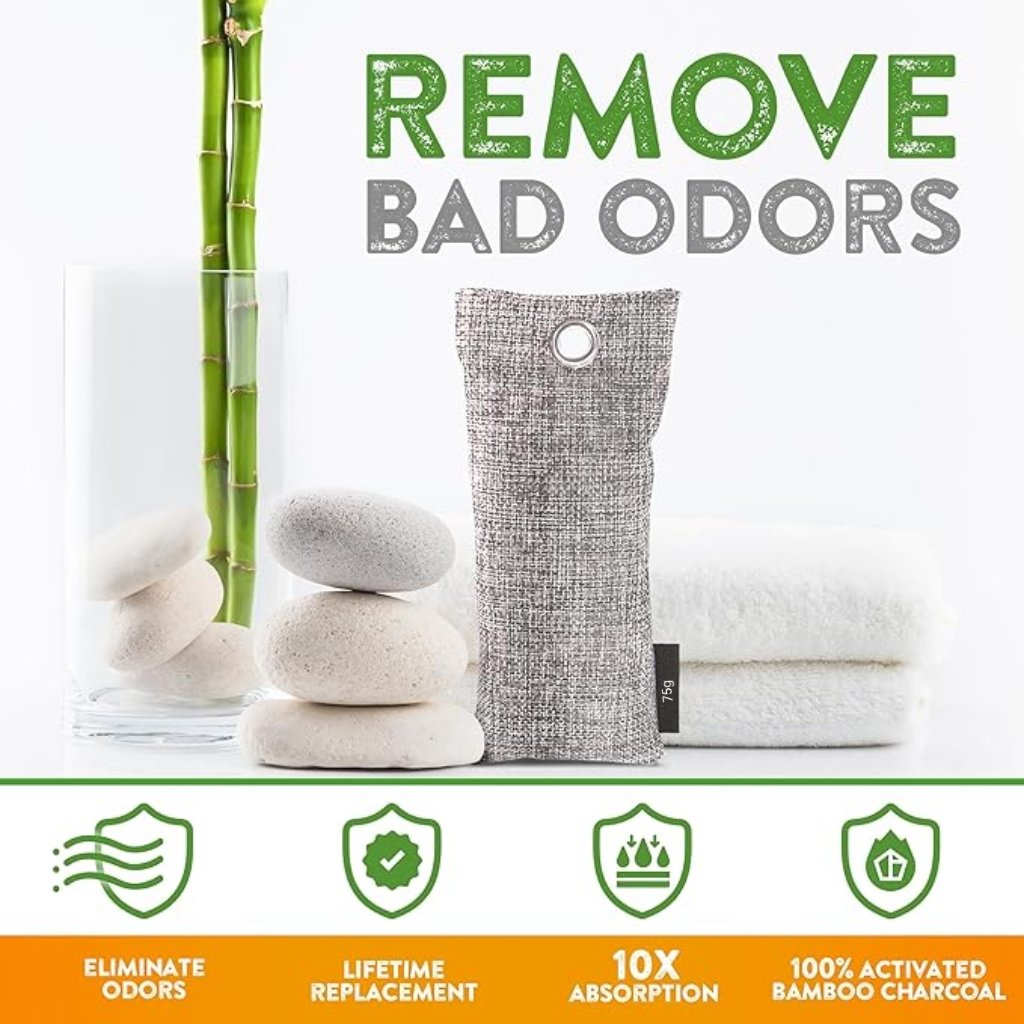Cheaper Price 75g/50g Natural Breathable Bamboo Charcoal Bag Odor Removal Home Use Air Freshener Purifying Bamboo Charcoal Bags