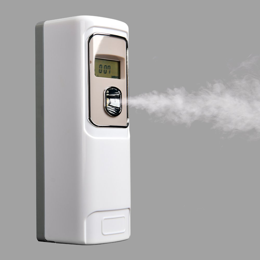 Electric LCD Battery Operated Air Freshener Automatic Spray Perfume Fragrance Spray Aerosol Dispenser For Hotel