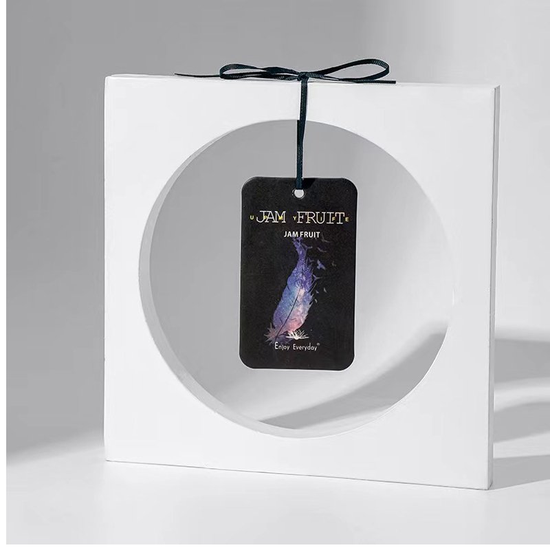 Free Sample 11*6.5cm Scented Air Freshener Paper Card Car Hanging Fragrance Perfumed Absorbent Card
