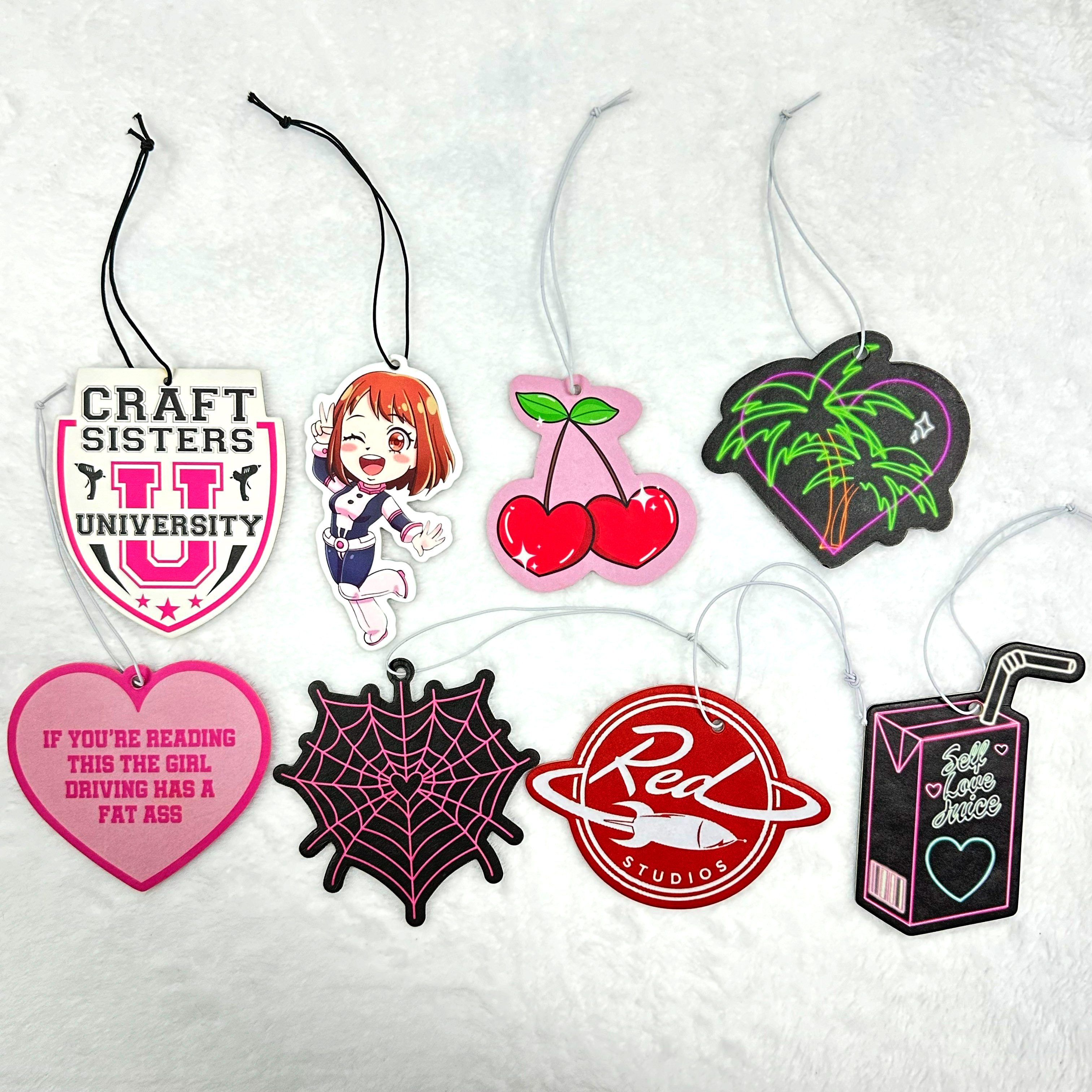 2025 new products halloween baby horror movie character custom paper cotton car air fragrance hanging air freshener