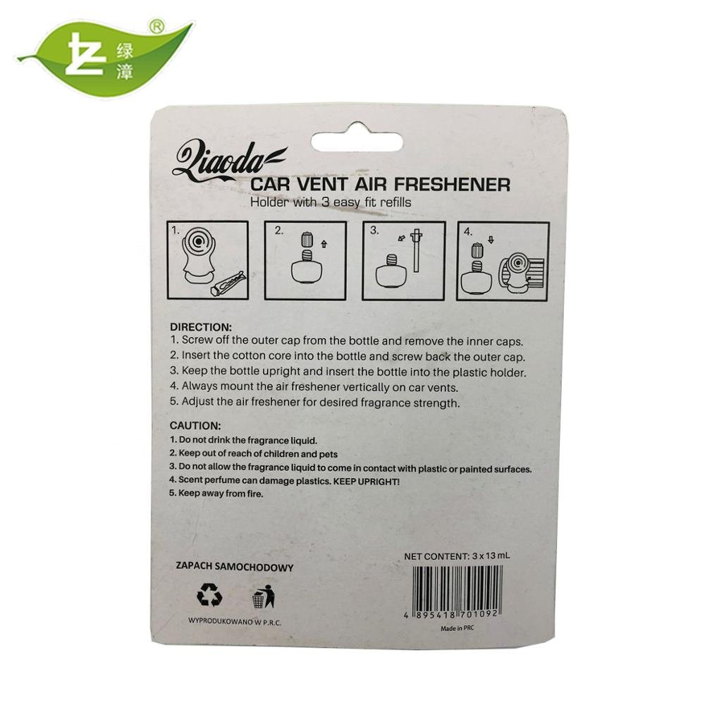 Amazon Hot Sale 3 in 1 liquid Car Aromatherapy Vent Car Air Freshener Manufacturers