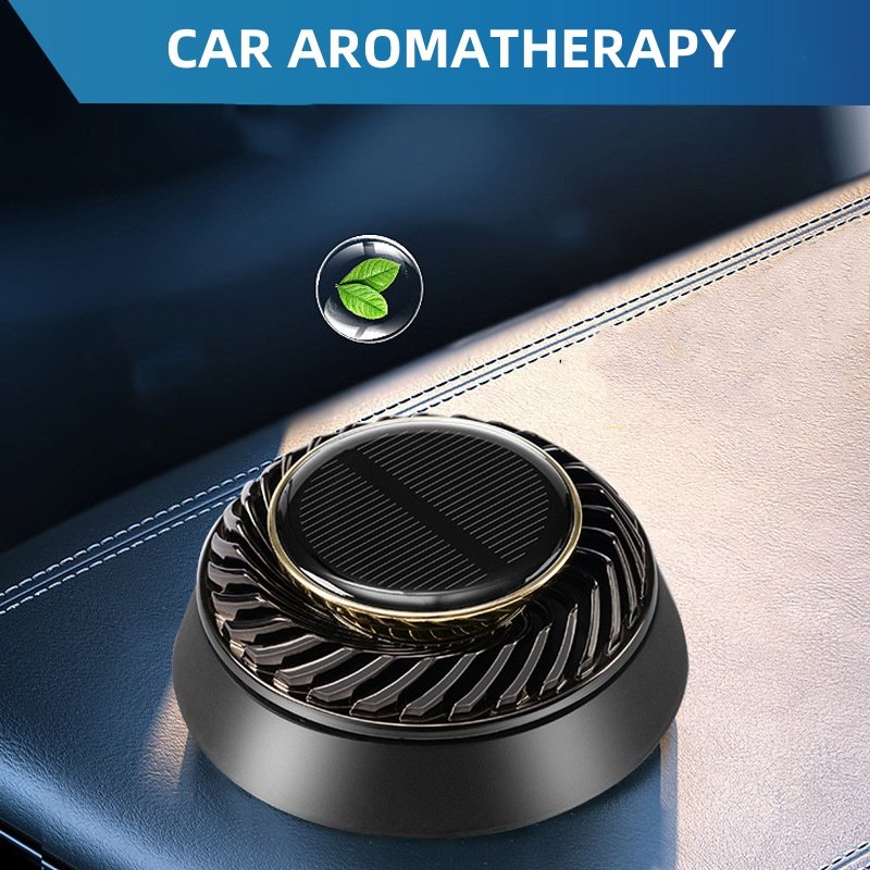 2024 New Mini Solar-Powered Rotating Smart Diffuser Car Air Fresheners Car Perfume