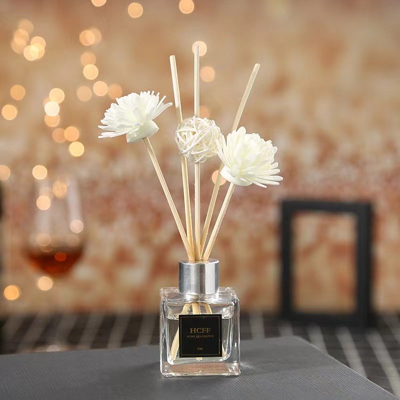 Factory direct sales fireless aromatherapy essential oil set home bedroom air freshener rattan dried flower aromatherapy