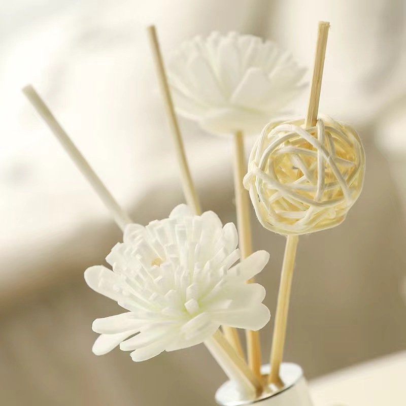 Factory direct sales fireless aromatherapy essential oil set home bedroom air freshener rattan dried flower aromatherapy