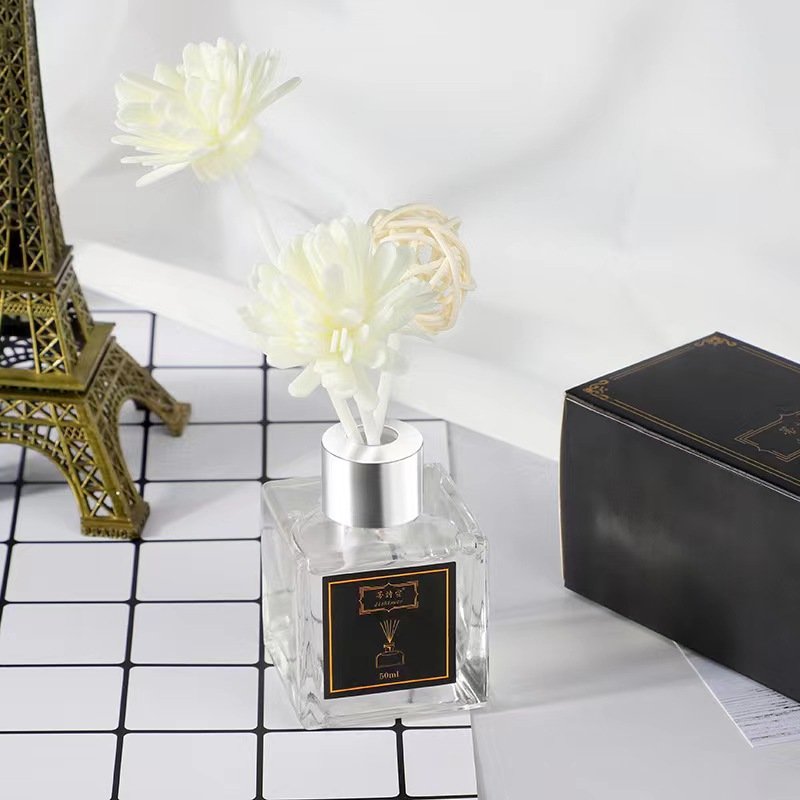 Factory direct sales fireless aromatherapy essential oil set home bedroom air freshener rattan dried flower aromatherapy