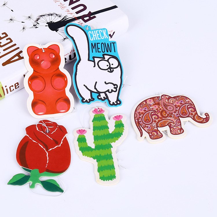 Trendy Custom Fashion Car Freshener Unique Style Fragrant Air Freshener custom paper air freshener