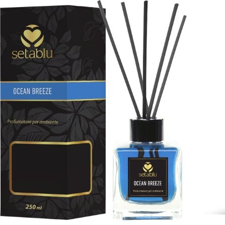 Ocean Breeze 250ml Reed Diffuser in Glass Bottle Colorful Liquid for Car & Home Private Label by Turkey Manufacturer