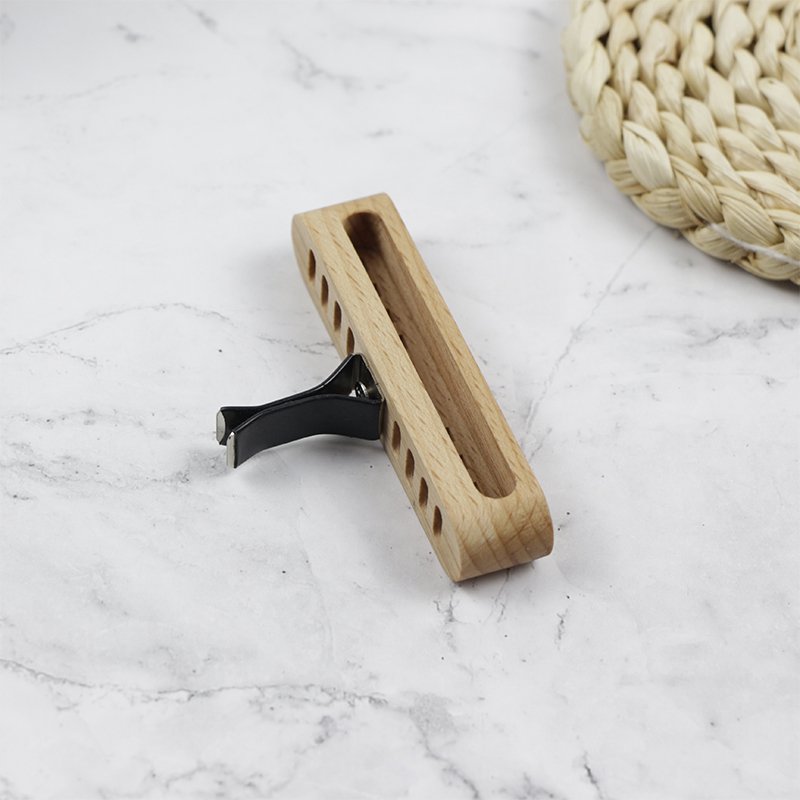 Car Interior Accessories Wooden Vent Aroma Air Freshener Mental Aromatherapy Car Holder Clip Essential Oil Stick Diffuser