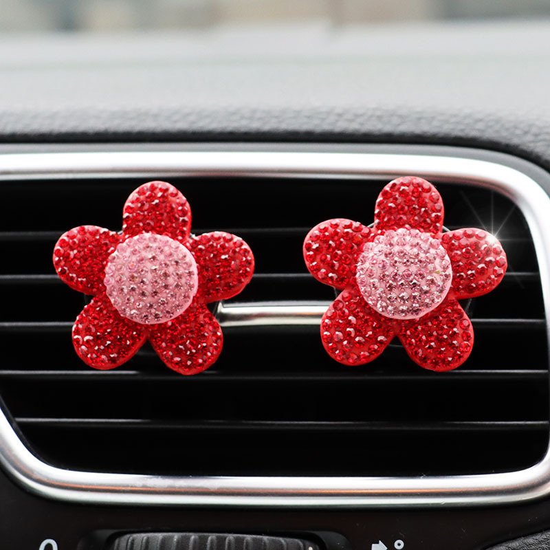 Bling Crystal Truck Air Vent Clip Charms Car fresheners Diamond Car Decor Interior Car Accessories for Women