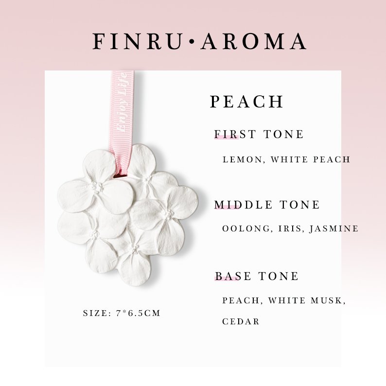 FinRu Wedding Gift Hanging Car Wardrobe Air Freshener Scented Ceramic Flower Aroma Porcelain Fragrance Essential Oil Diffuser