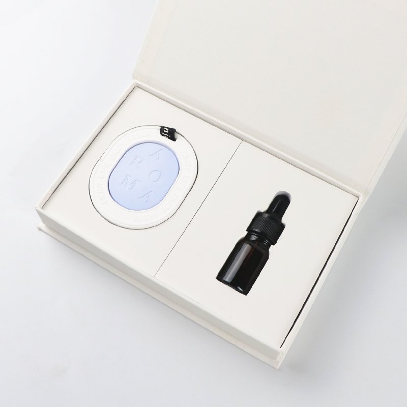 Stocked Wholesale Scented Ceramic Aroma Plaster Porcelain Fragrance Essential Oil Diffuser Hanging Car Wardrobe Air Freshener
