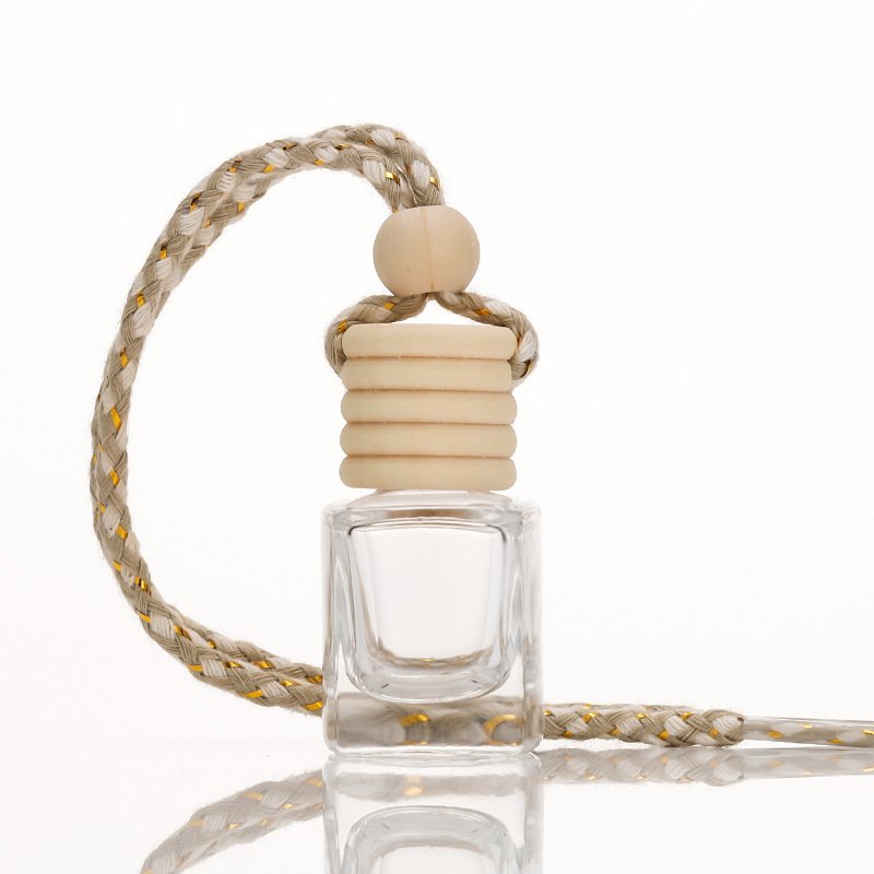 2024 Best sell perfume car bottle air freshener with wooden hanging car air freshener bottle 5ml OEM luxrury car air freshener