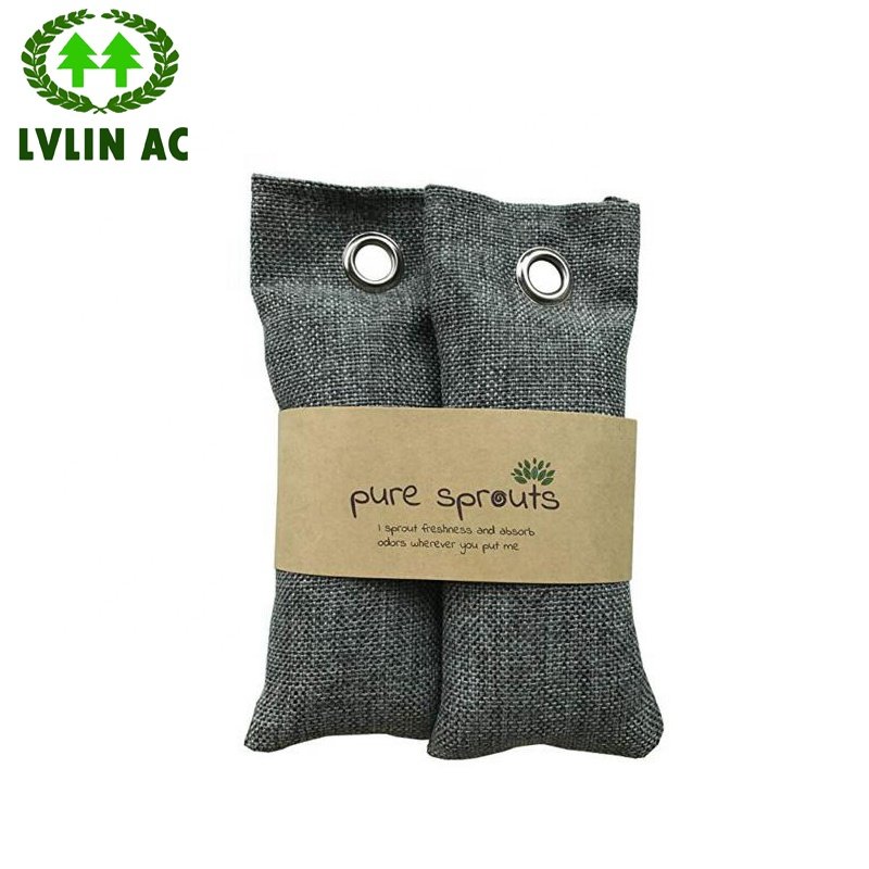 Odor Removal Air Freshener 75G Bamboo Charcoal Bag Air Purification Activated Carbon Bag For Home Shoes Use