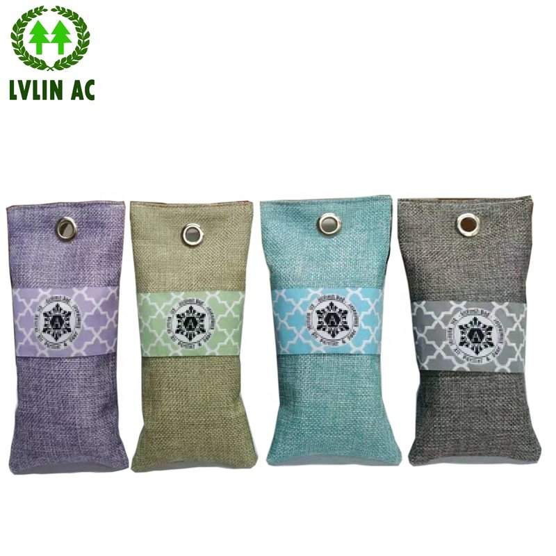Odor Removal Air Freshener 75G Bamboo Charcoal Bag Air Purification Activated Carbon Bag For Home Shoes Use
