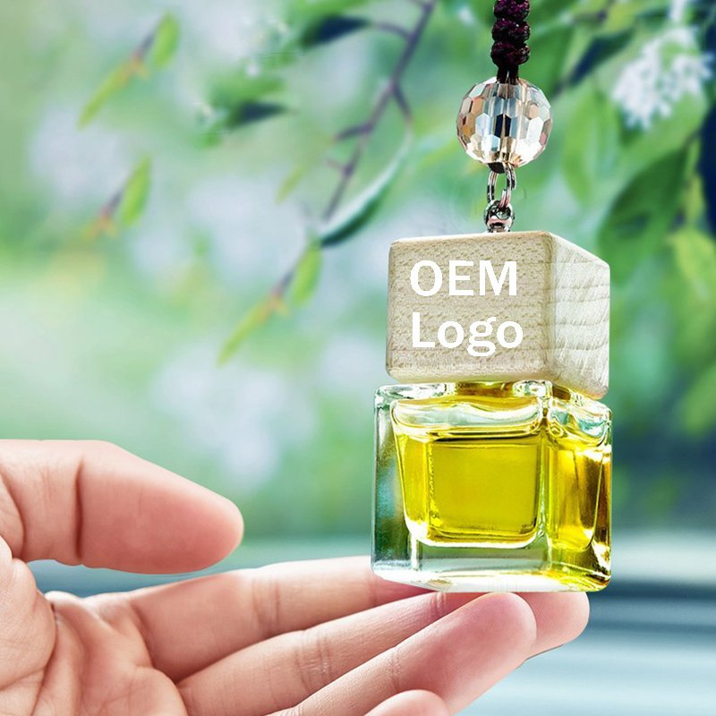 Custom Car Pendants Liquid Hanging Car Perfume Glass Bottle 8ml Gu long Fragrance Automatic Fragrance Diffuser Car Air Freshener