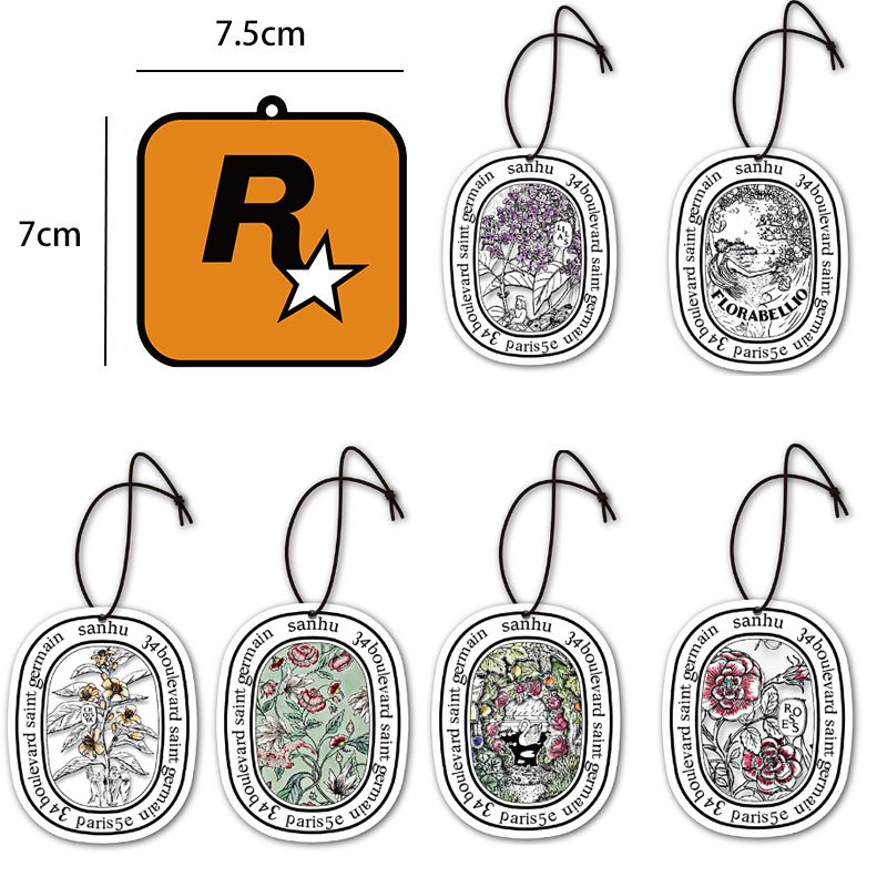 Hot Selling Long Lasting Scent Car Air Freshener Paper Customized Hot Selling Hanging Paper Perfume Air Fragrance Air Freshener