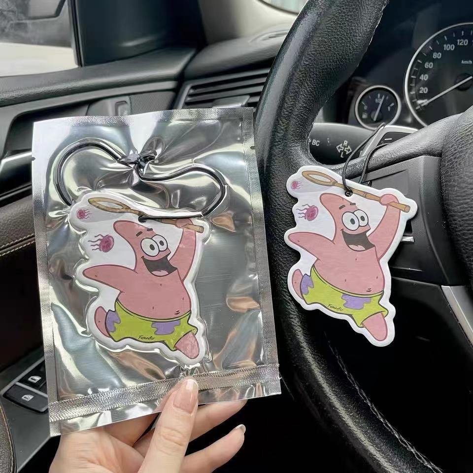 Best selling car accessories custom logo fragrance car perfume printing car air freshener 2024