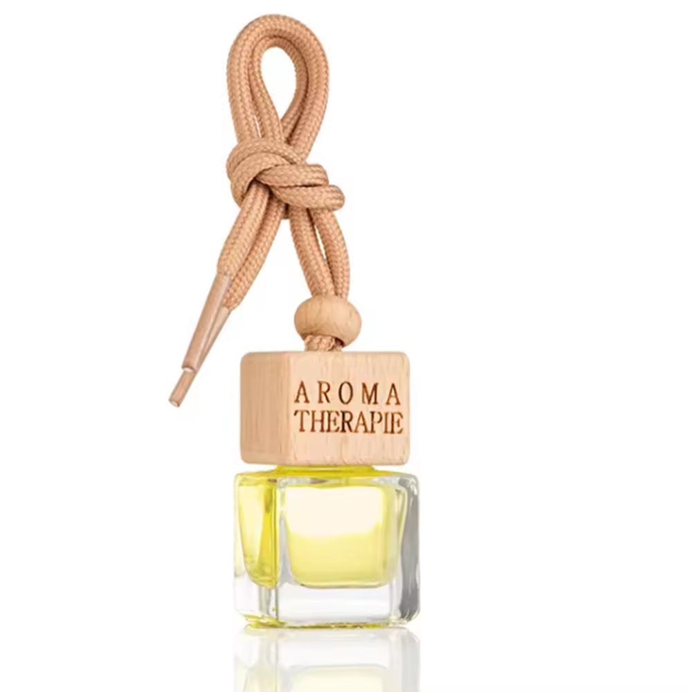 Empty perfume glass bottle car perfume diffuser air bottles and box car perfume bottle with wooden cap