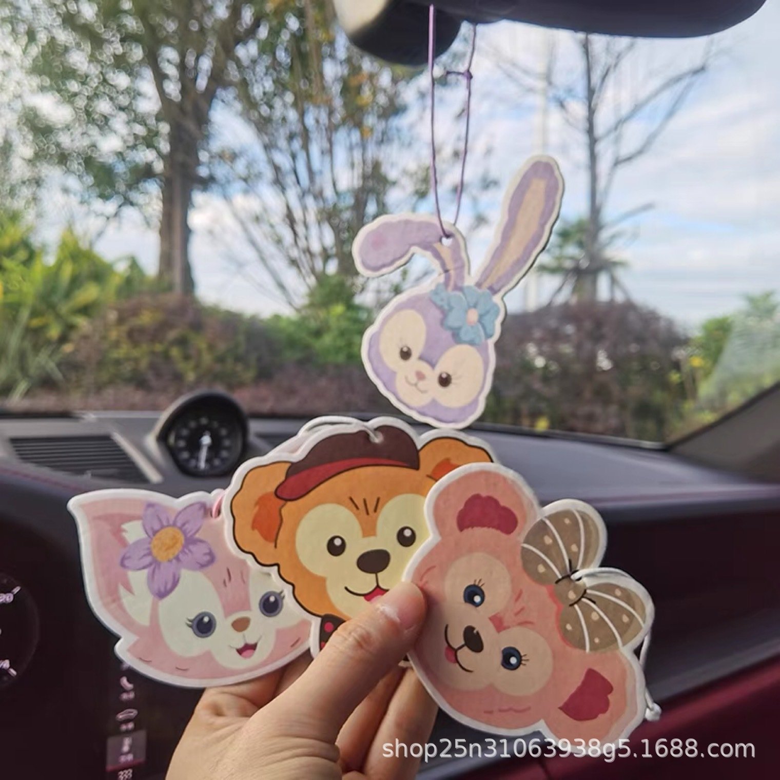 Factory custom wholesale promotional gift Car perfume Luxury bottle paper logo car air freshener